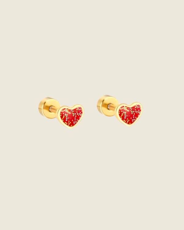Glitter Hart Knopjes