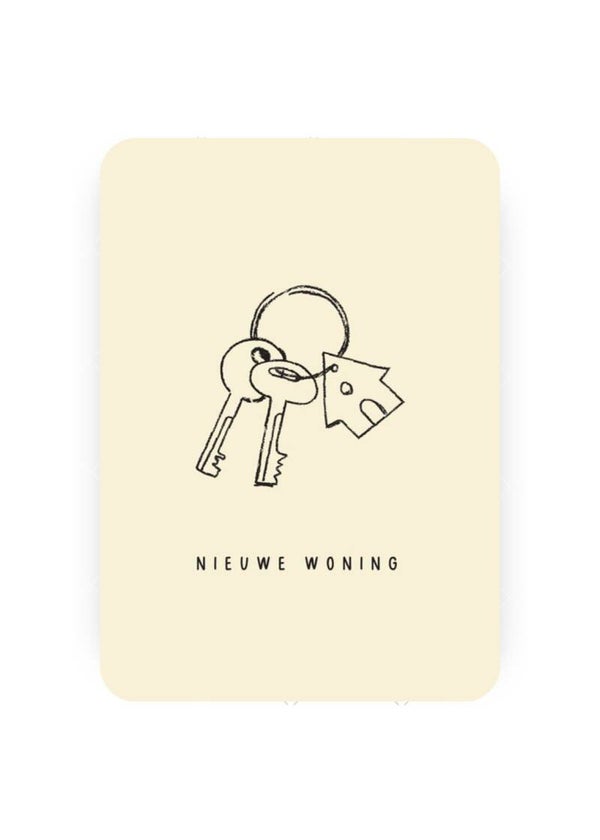 Kaart - Nieuwe woning, sleutels