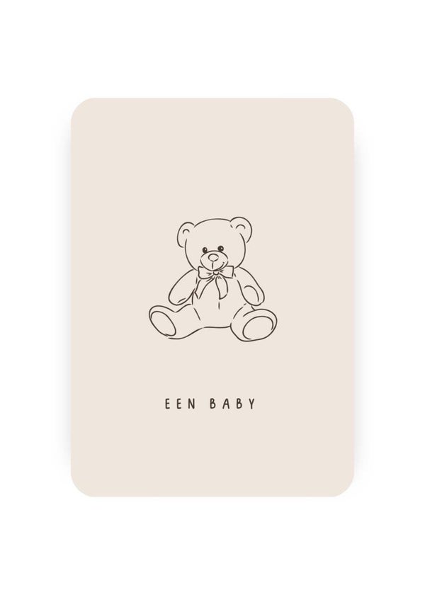 Kaart - een baby, beertje