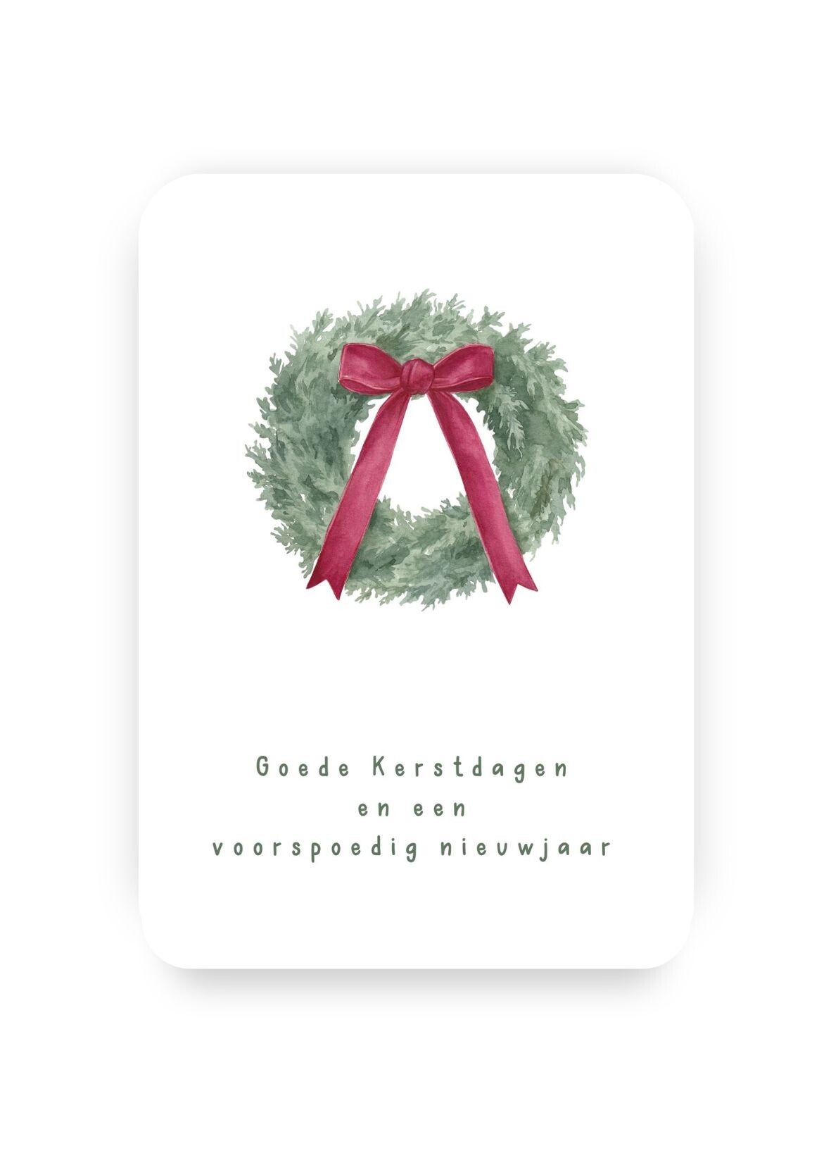 Kaart - Kerst krans