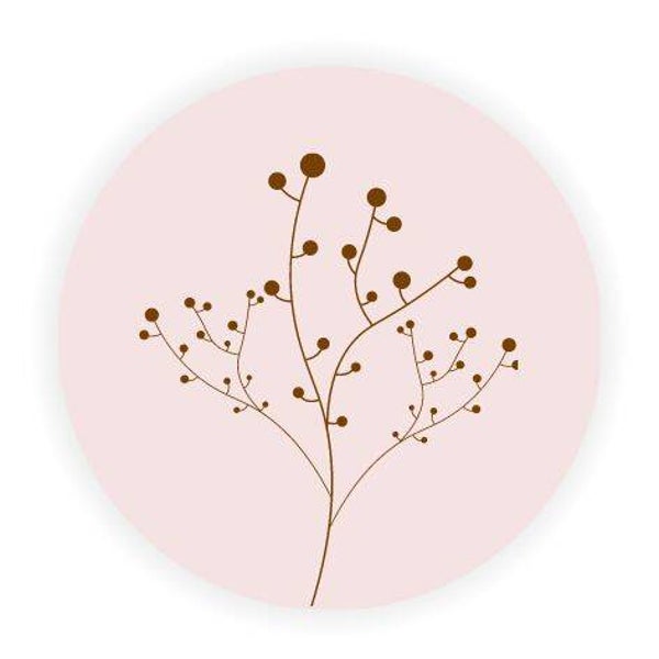 4 stickers - takje roze