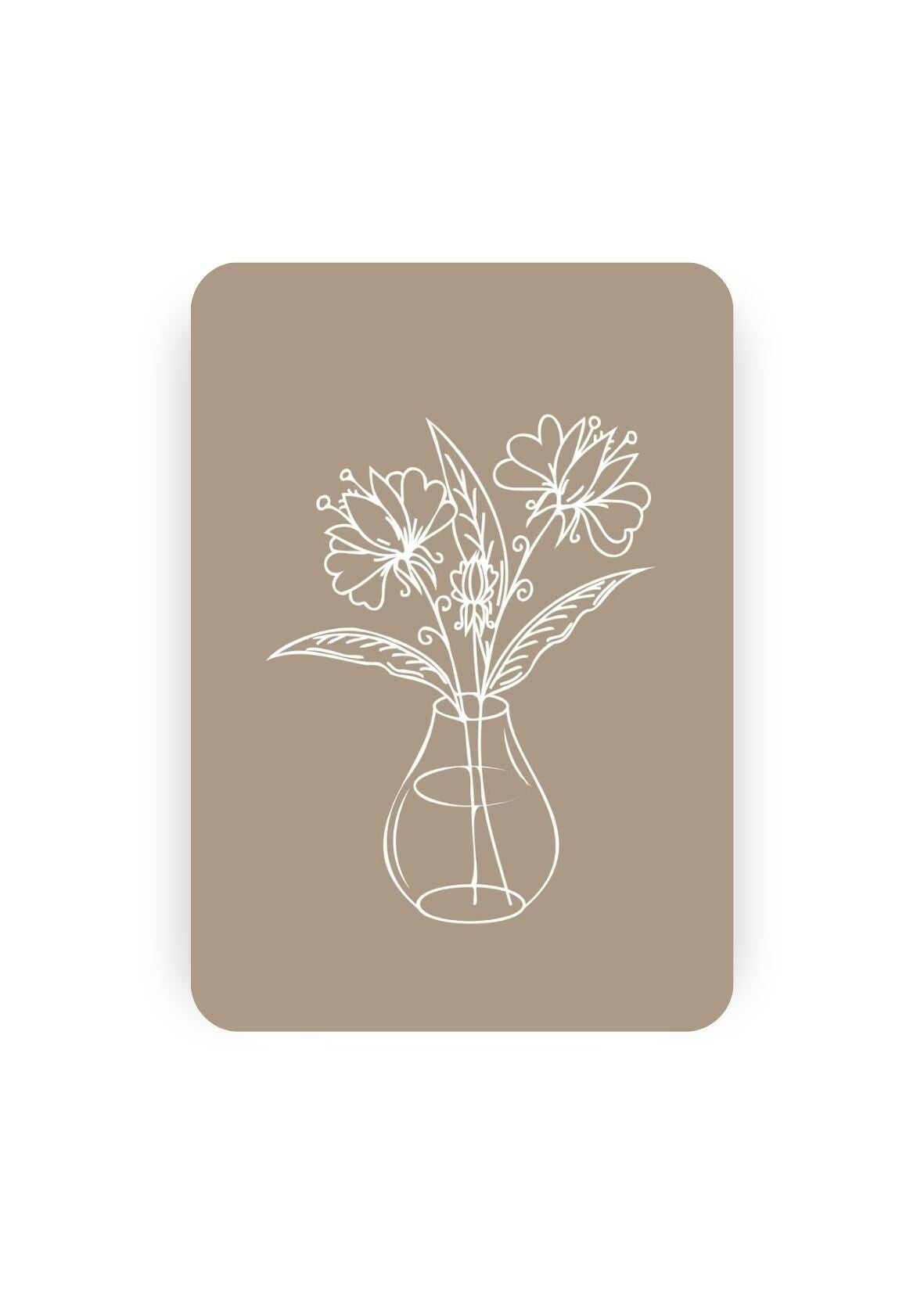Mini-kaartje vaas