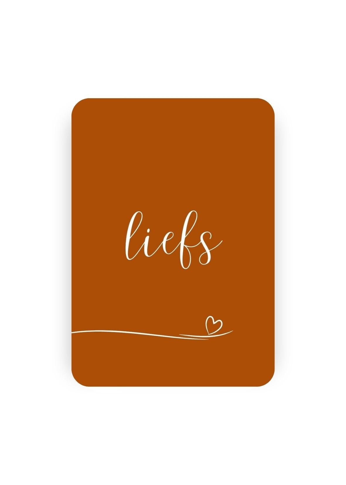 Mini-kaartje liefs
