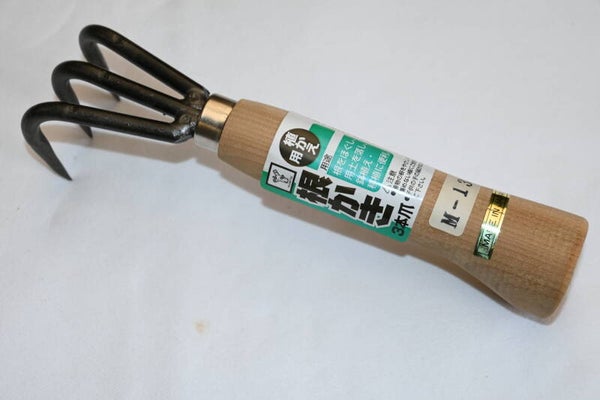 Wortelhaak drietand 21,5 cm  Zwart