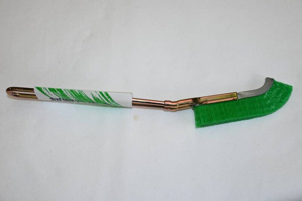 Kunststof borstel  22,5 cm groen
