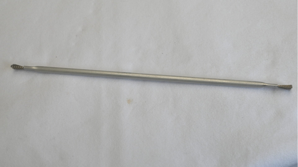 Staal Borstel - voor/achter 1 cm - 26,5 cm