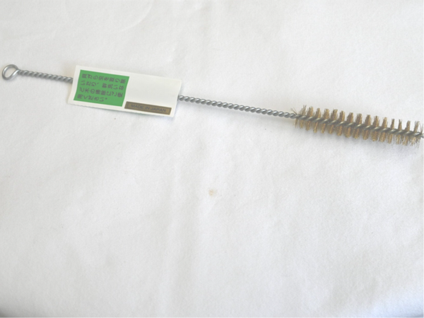 Borstel koper  30 cm - recht