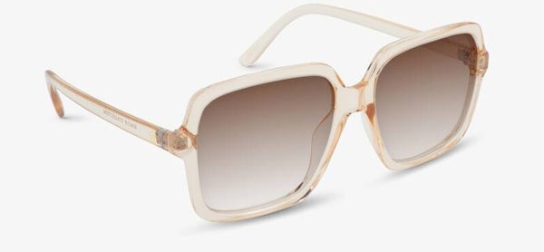 Peachtree transparent blush frame - gradient black lens