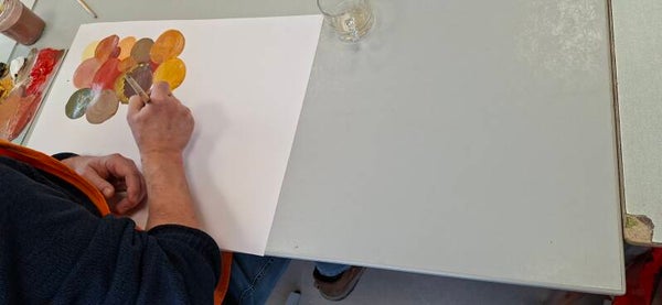 De kleurenkaart van beroemde kunstenaars