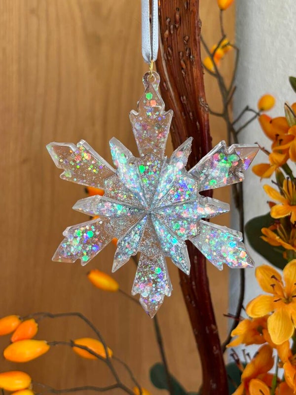 Kersthanger “Sneeuwvlok” zilver