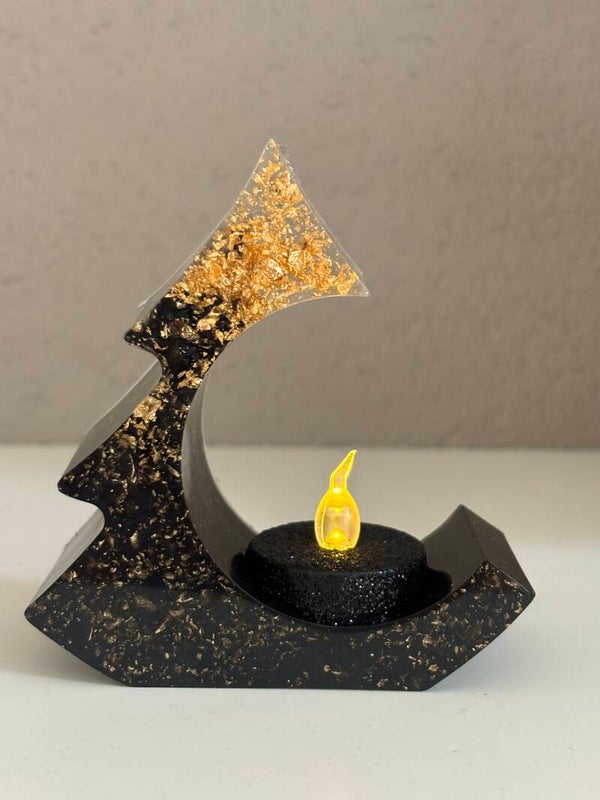 Theelichthouder Kerstboom