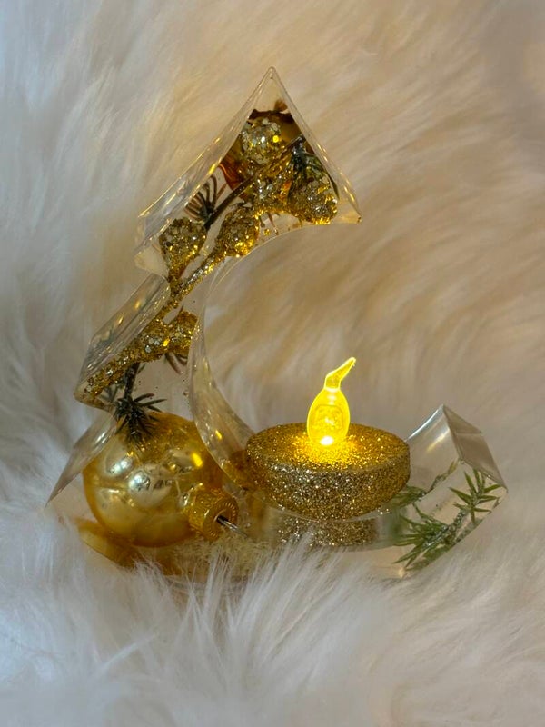 Theelichthouder Kerstboom