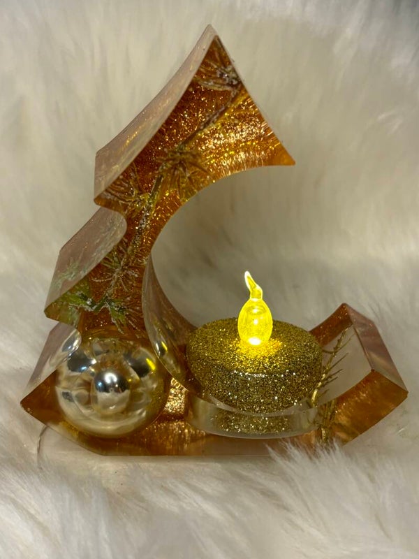 Theelichthouder Kerstboom