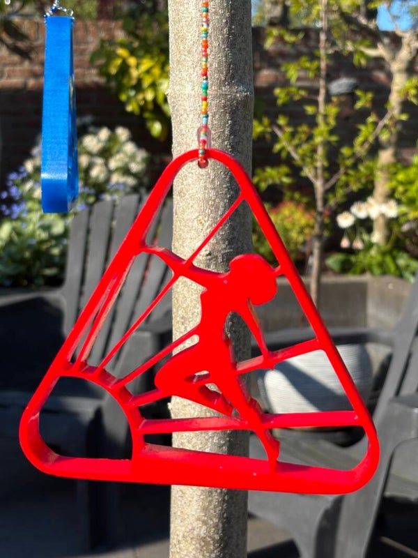Hanger Naturisme symbool met kralenketting
