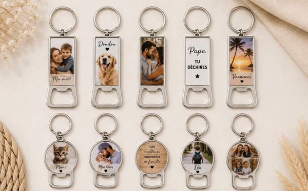 Porte-clés décapsuleur personnalisé