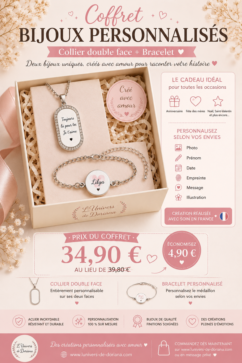 💖 Coffret Bijoux Personnalisés