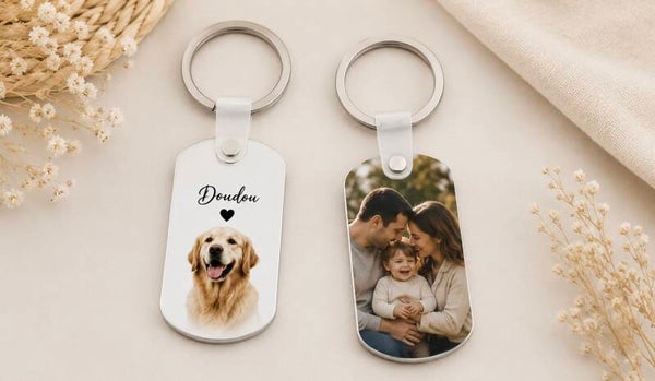 Porte-clés personnalisé en aluminium