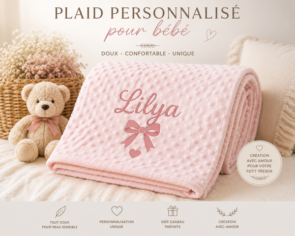 Plaid personnalisé bébé