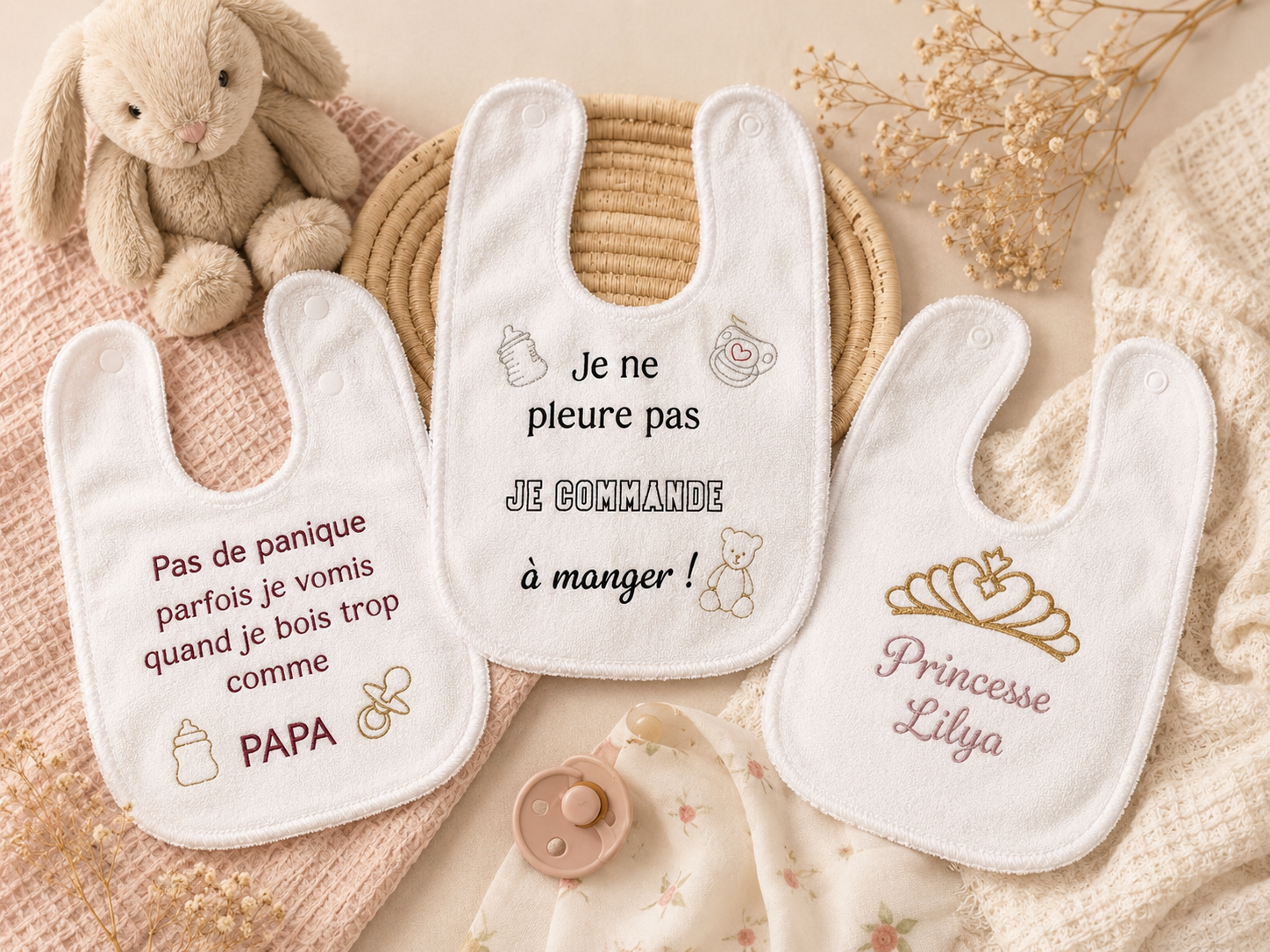 Bavoir bébé personnalisé