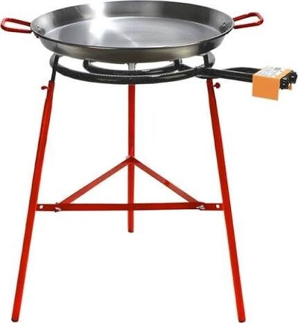 Paelle pan(nen) op voet en op gas