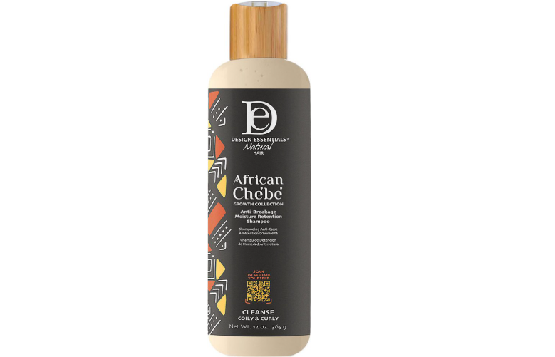 Design Essentials African Chebe Anti-Breakage Moisture Retention Shampoo 12oz - Zachte reiniging en intensieve hydratatie voor sterk en gezond haar.