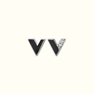 V STUDS - SILVER