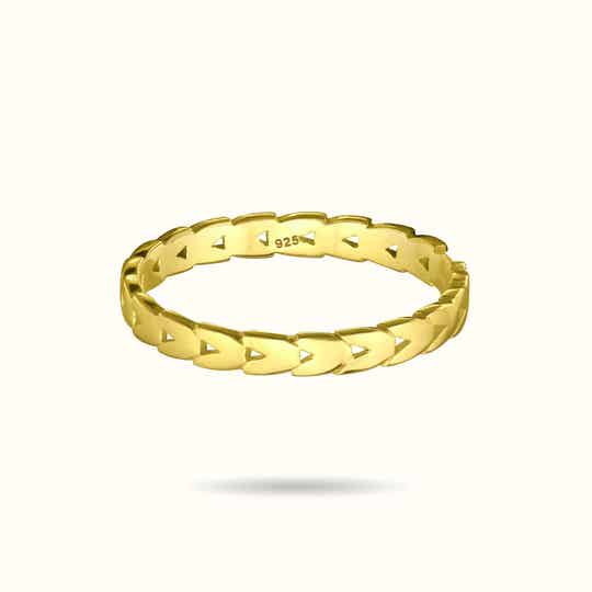 XOJO HEARTS RING - GOLD