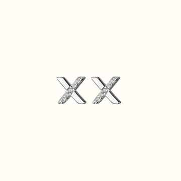 X STUDS - SILVER