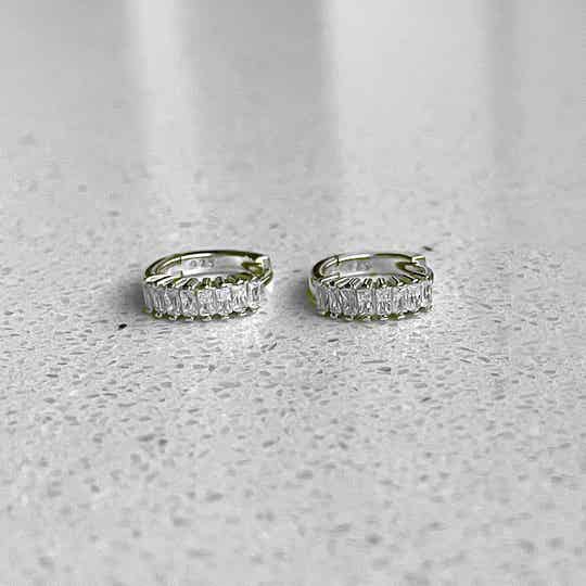 ANNA MINI EARRINGS - SILVER