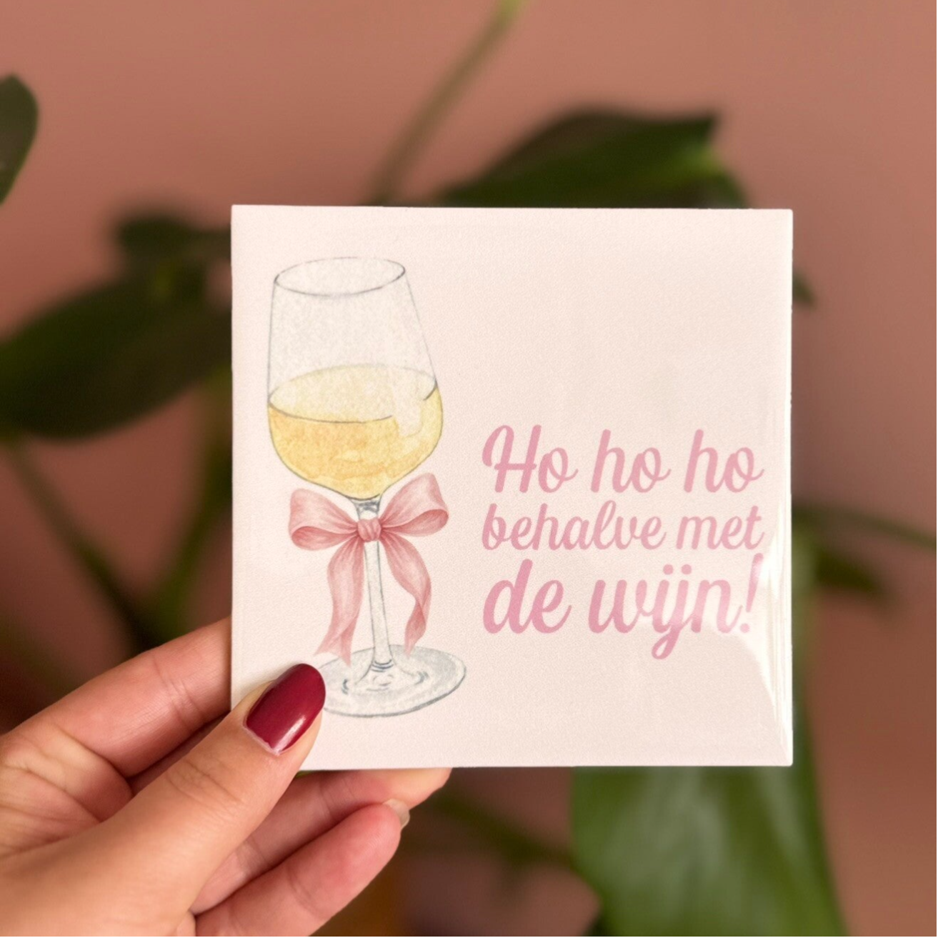 Ho ho ho, behalve met de wijn!