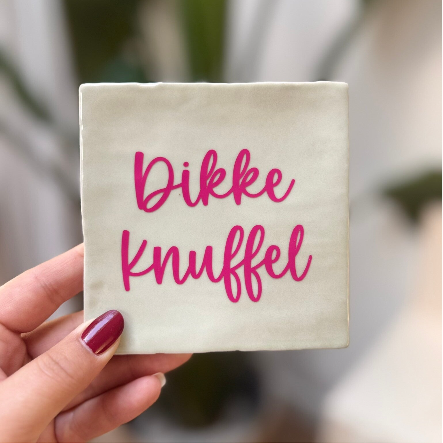 Dikke knuffel - vinyl tegel