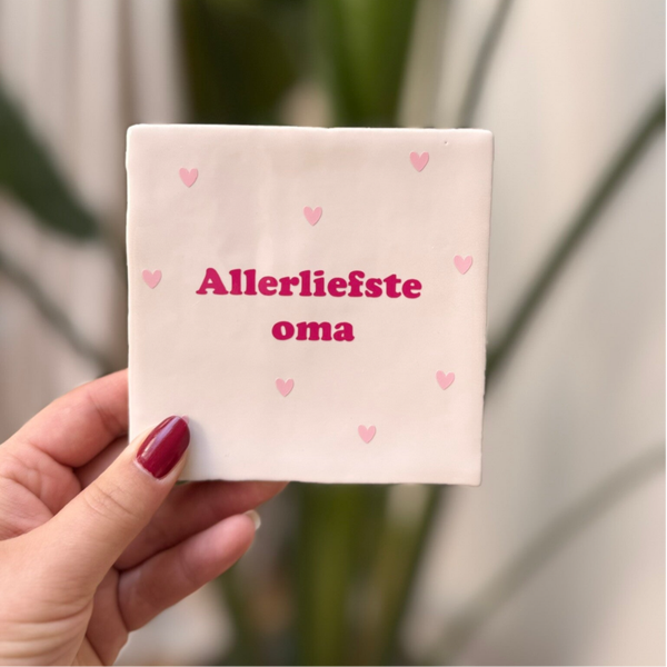 Allerliefste oma - vinyl tegel