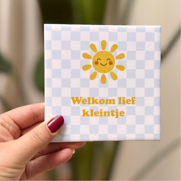 Welkom lief kleintje - zon