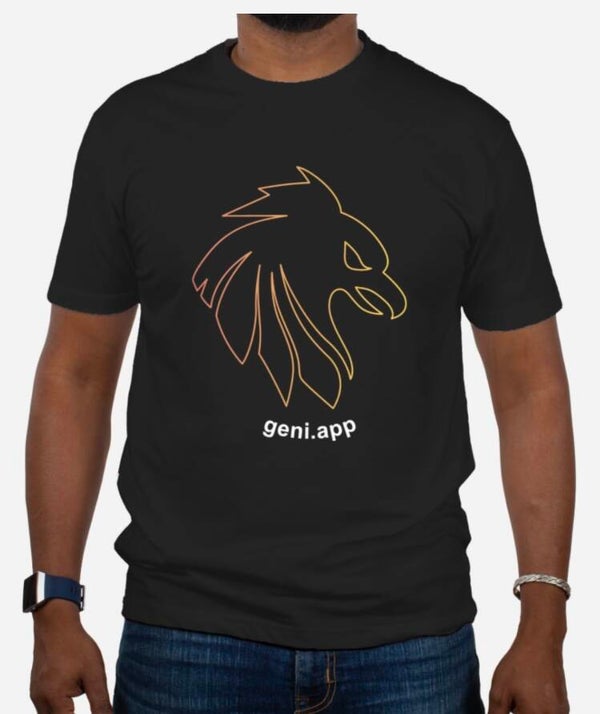 Mannen t-shirts  met tekst : geni.app