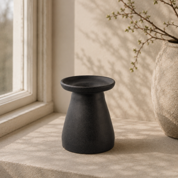 Ikebana vaas zwart