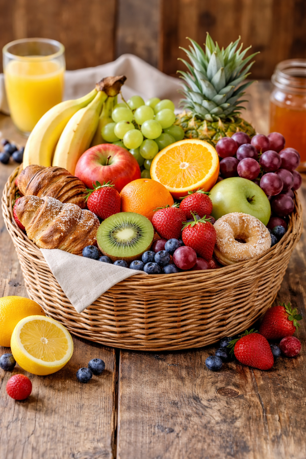 Cesta fruta y Bollería Individual