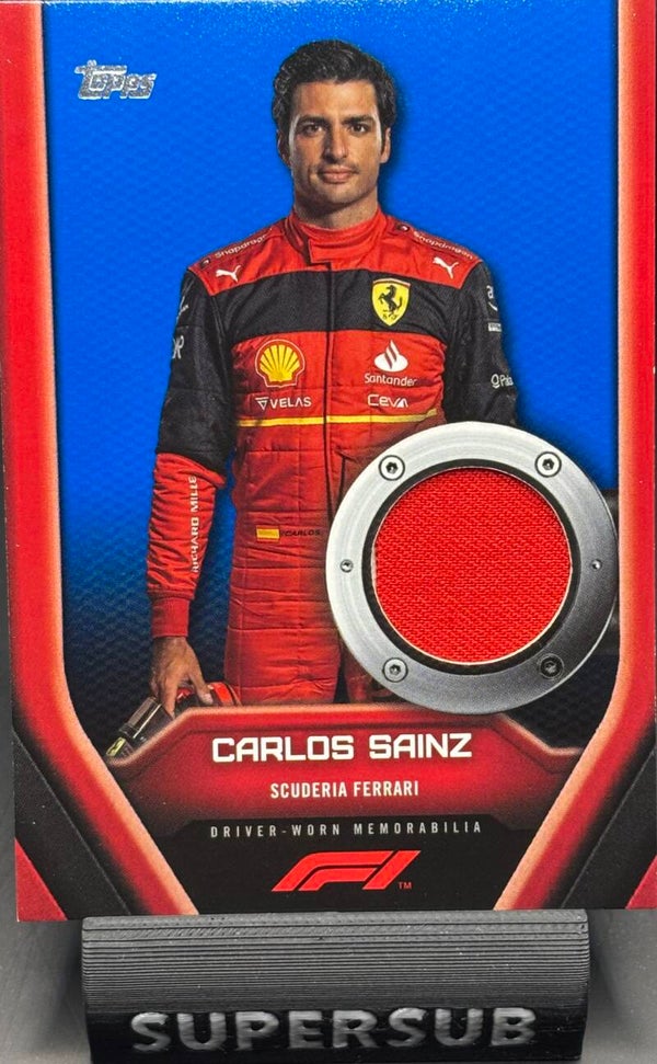 Topps F1 2022 Carlos Sainz Ferrari Driver Worn Relic /99