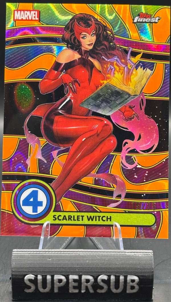 Topps Finest Marvel Fantastic Four Scarlet Witch /25