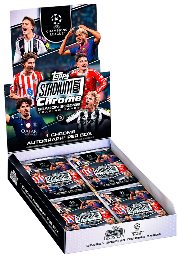 Topps Stadium CLub Chrome UCC 2025-26 HOBBY Box