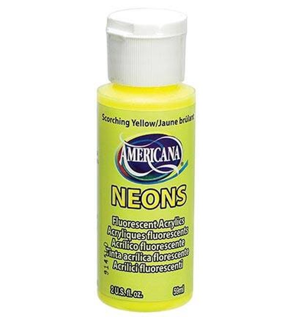 DecoArt Americana Neon Scorching Yellow