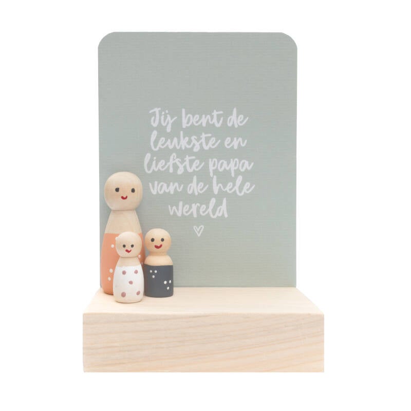 vaderdag houten poppetjes