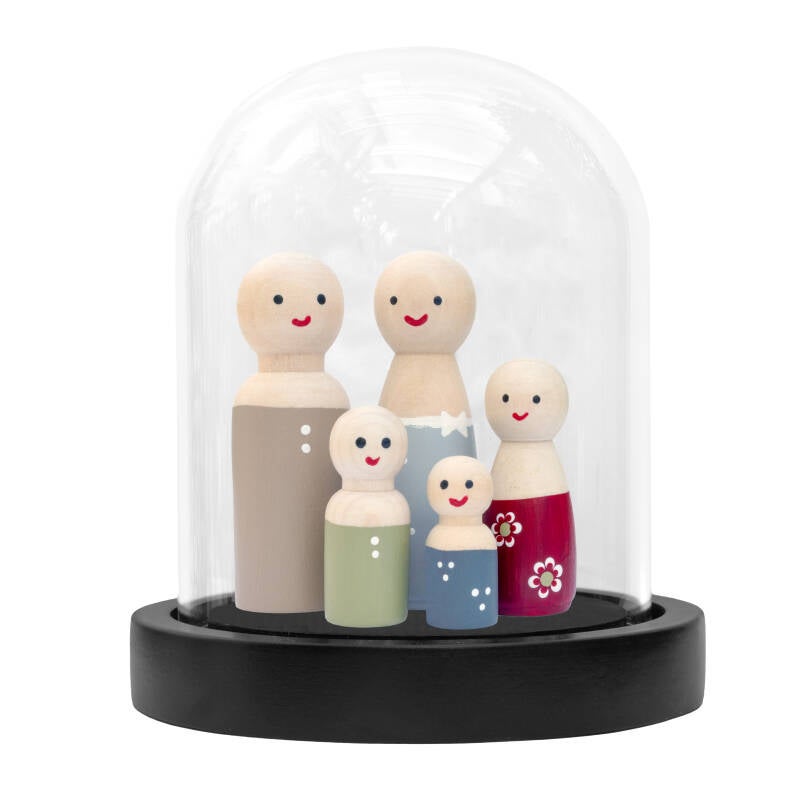 houten gezinspoppetjes , peg dolls