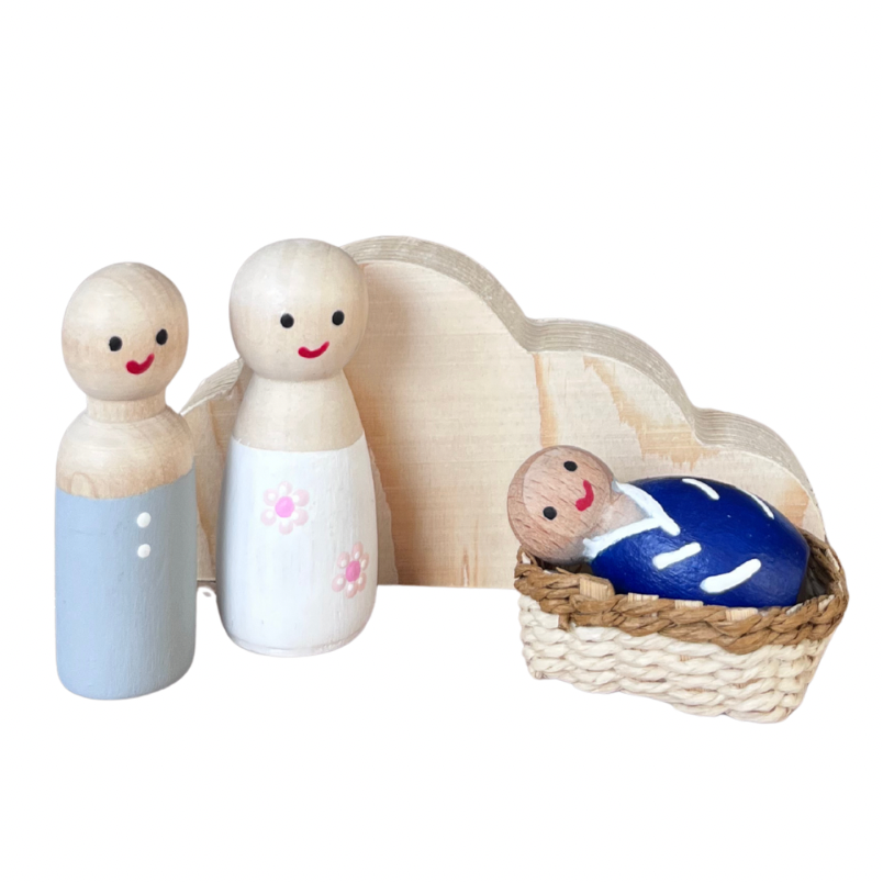 Wouten wolk gepersonaliseerd pegdolls