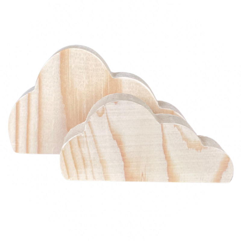 Houten wolken gepersonaliseerd