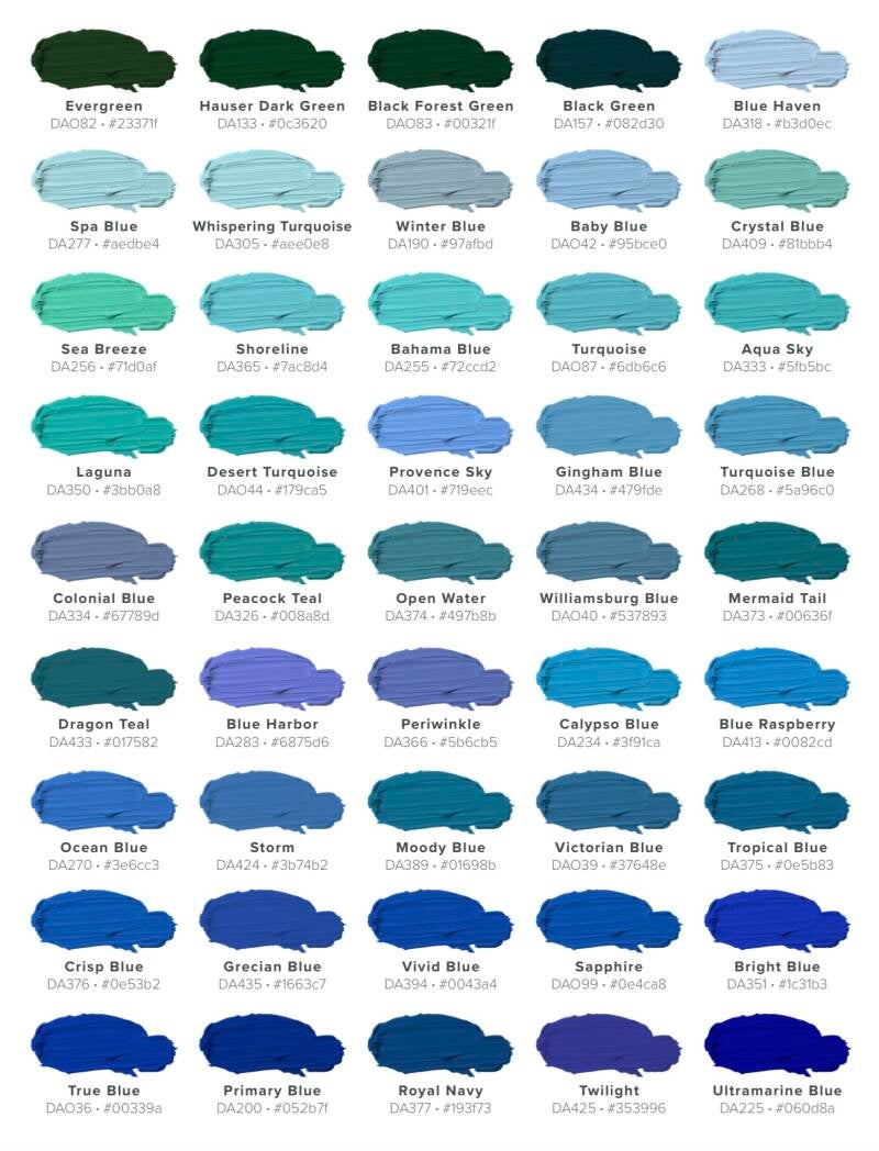 DecoArt Americana acrylverf kleurenkaart blz.4