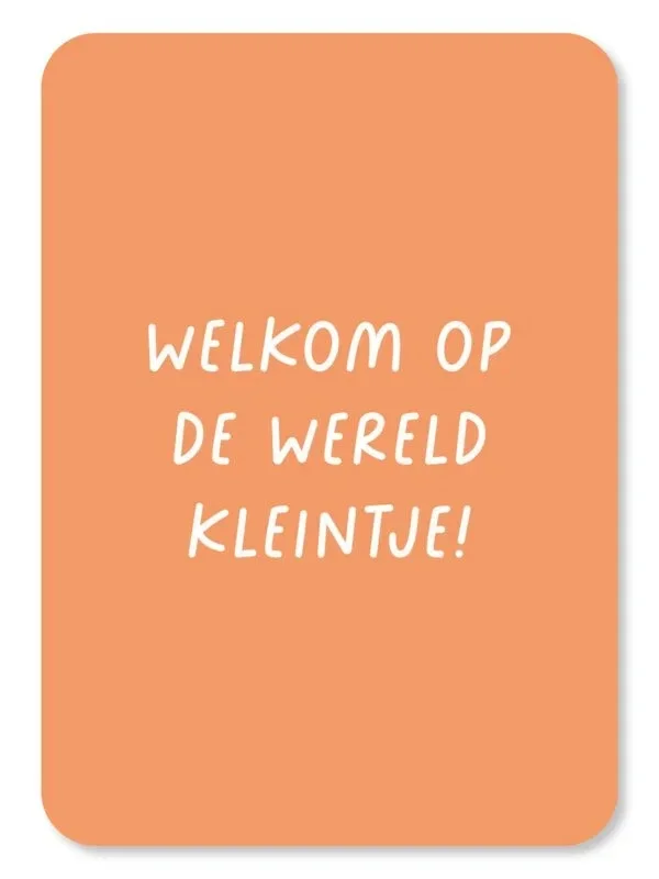 Kaart Welkom op de wereld kleintje!