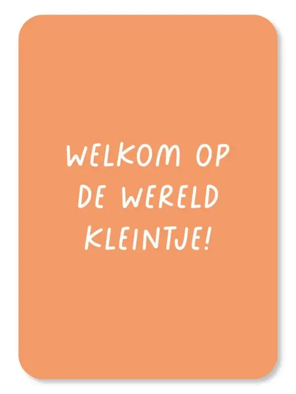 Kaart Welkom op de wereld kleintje!