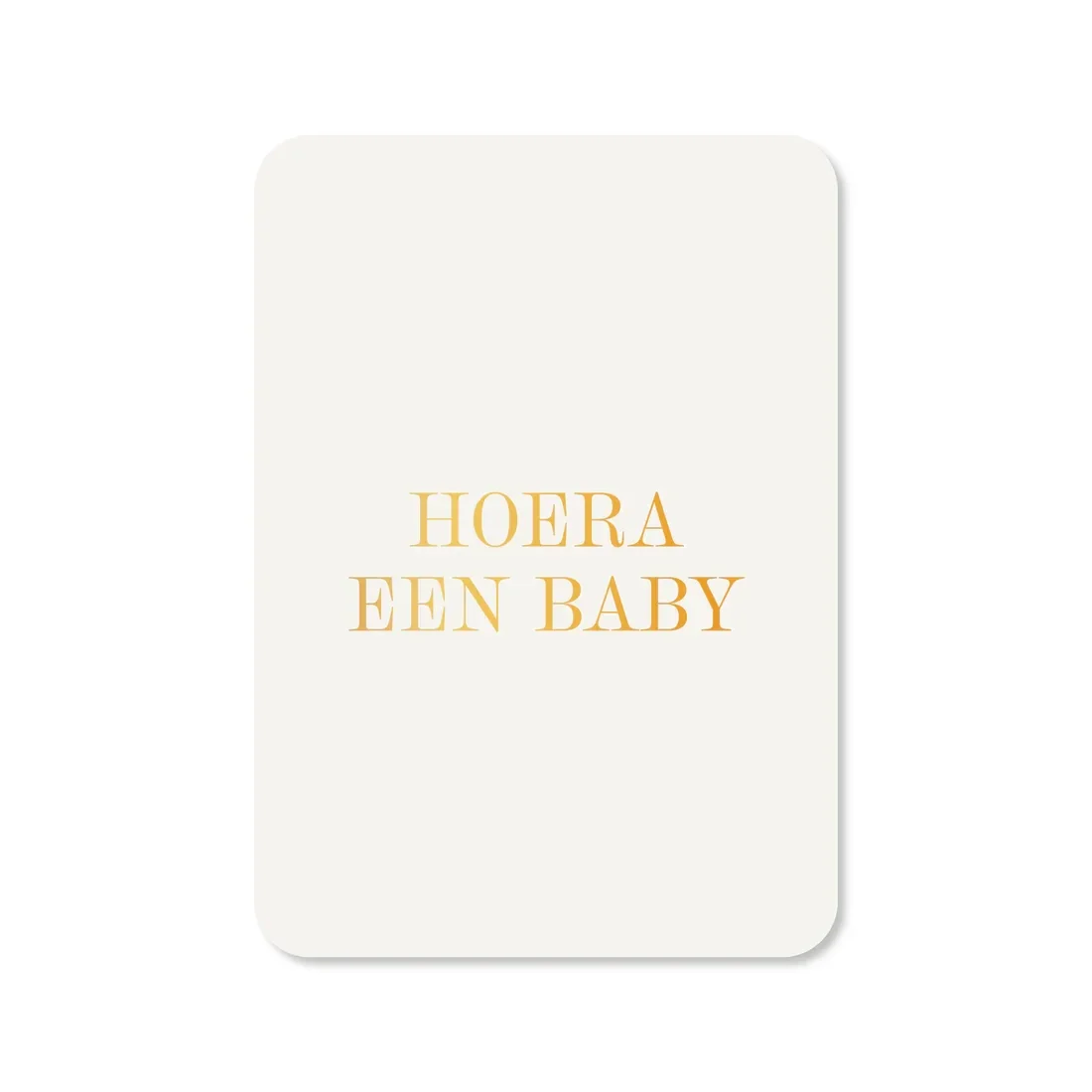 Kaart Hoera een baby