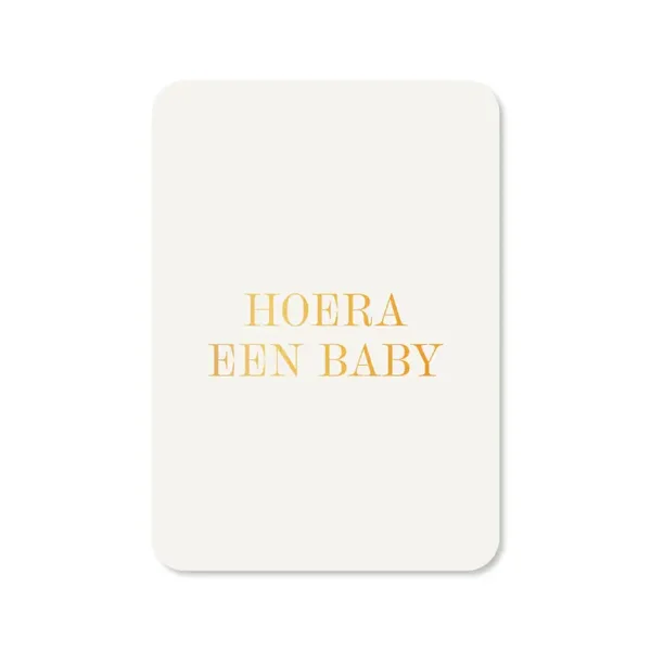 Kaart Hoera een baby