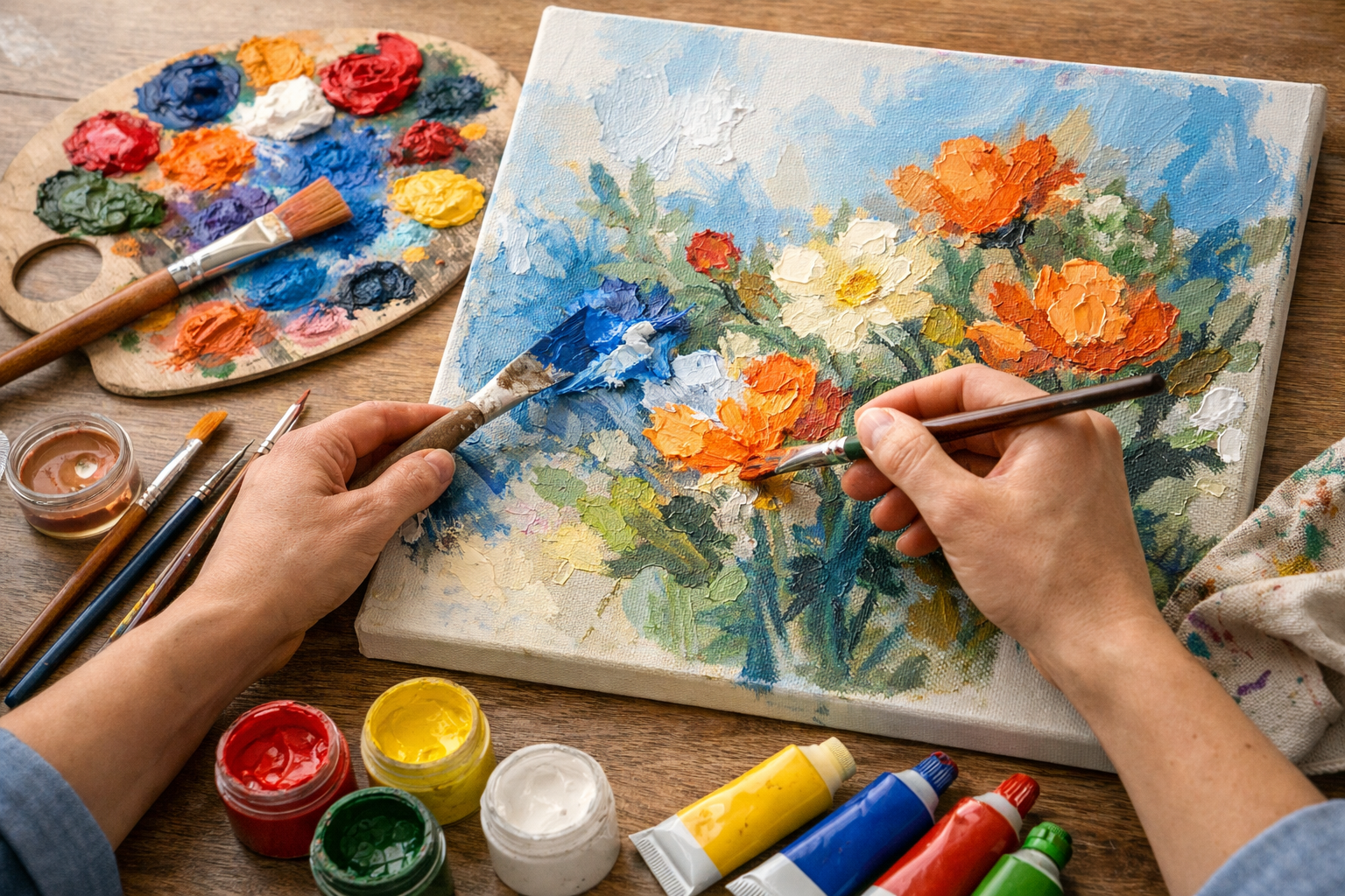 Schilderij acrylverf